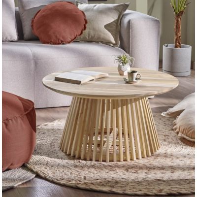 Кофейный стол IRUNE D80 Натуральный (90935704) дешево