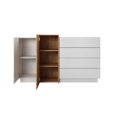 Комод Cube 2D4S/160 Білий Глянець , Дуб Крафт (132938157) недорого