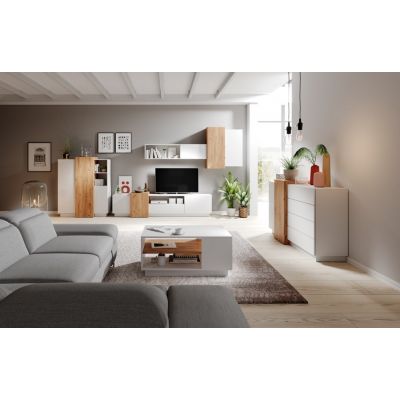 Комод Cube 2D4S/160 Білий Глянець , Дуб Крафт (132938157) с доставкой
