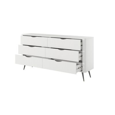 Комод Lante 6S/163 Белый, Черный (1321488069) с доставкой
