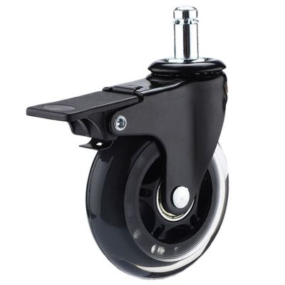 Комплект 5шт прорезиненных роликов ADAPWORK CASTORS 75 FIX Прозрачный черный (106936116) недорого