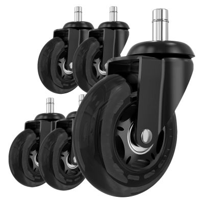 Комплект 5шт прогумованих роликів ADAPWORK CASTORS 65 Чорний (106935883) дешево
