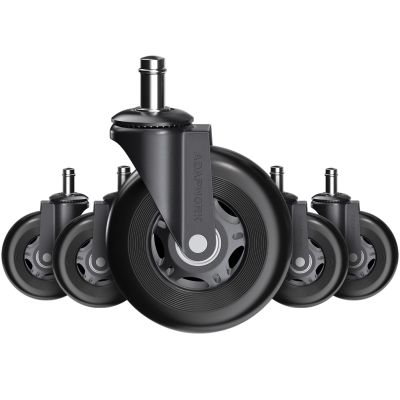 Комплект 5шт прорезиненных роликов ADAPWORK CASTORS 65 Черный (106935883)