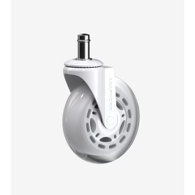 Комплект 5шт прогумованих роликів ADAPWORK CASTORS 65 Прозорий білий (1061489402) дешево