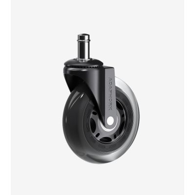 Комплект 5шт прорезиненных роликов ADAPWORK CASTORS 65 Прозрачный черный (1061176485) с доставкой
