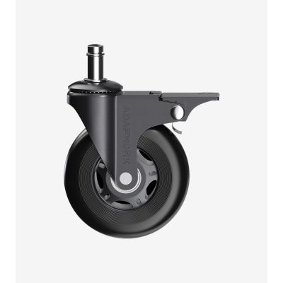 Комплект 5шт прогумованих роликів ADAPWORK CASTORS 75 FIX Чорний (1061488683) дешево