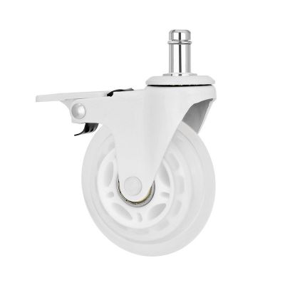 Комплект 5шт прорезиненных роликов ADAPWORK CASTORS 75 FIX Прозрачный белый (1061485757) с доставкой