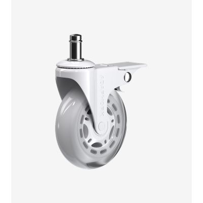 Комплект 5шт прорезиненных роликов ADAPWORK CASTORS 75 FIX Прозрачный белый (1061485757) недорого