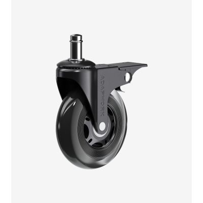 Комплект 5шт прогумованих роликів ADAPWORK CASTORS 75 FIX Прозорий чорний (106936116) недорого