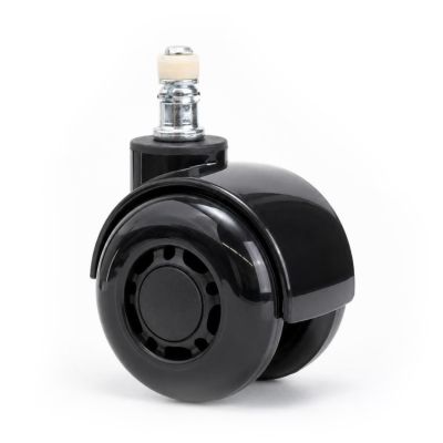 Комплект 5шт прогумованих роликів ADAPWORK CASTORS DOUBLE 65 Чорний (1061489592)