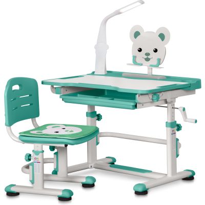 Комплект детский Evo-kids BD-04 XL Teddy с лампой Белый, Зеленый (111474641)