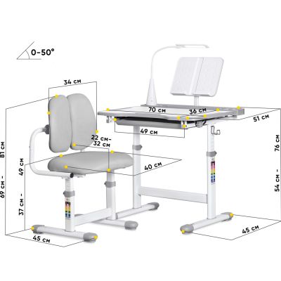 Комплект дитячий Evo-Kids BD-23 Білий, Сірий (111470630) недорого