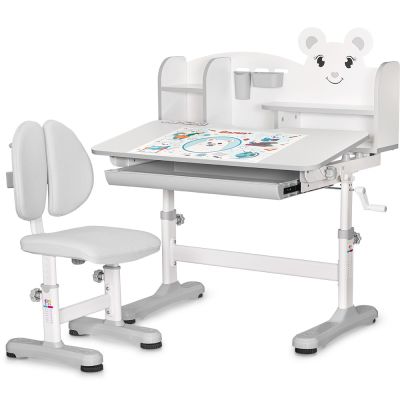 Комплект дитячий Mealux BD-29 Panda XL Білий, Сірий (111470597)