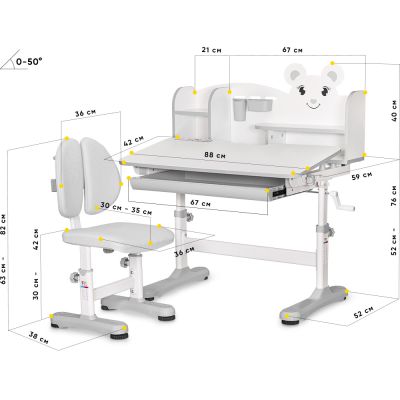 Комплект дитячий Mealux BD-29 Panda XL Білий, Сірий (111470597) недорого
