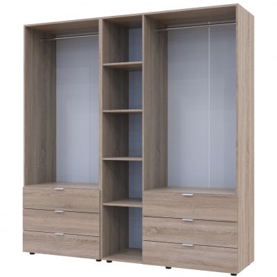 Комплект Шкафов Гелар 2+3 ДСП 193,7х49,5х203,4 Дуб сонома (1271277502) дешево