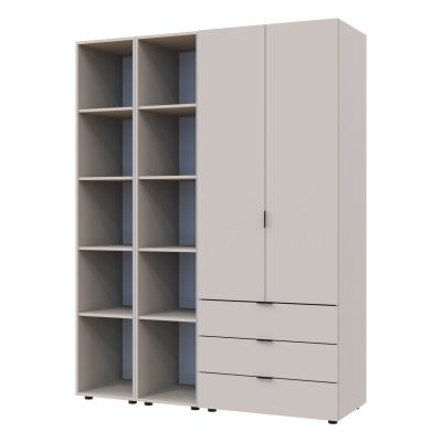 Комплект Шкафов Гелар 2 с Этажеркой 2 ДСП 153.9х49.5х203.4 Кашемир (1271483424) недорого