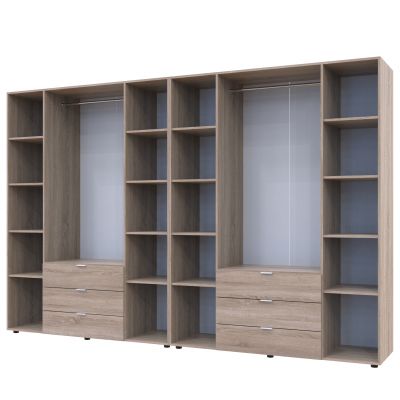 Комплект Шкафов Гелар 4+4 ДСП 310х49,5х203,4 Дуб сонома (1271275017) дешево