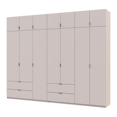 Комплект Шкафов Лукас с антресолью 3+4 ДСП 295х50х240 Кашемир, Кашемир (1271485213) недорого