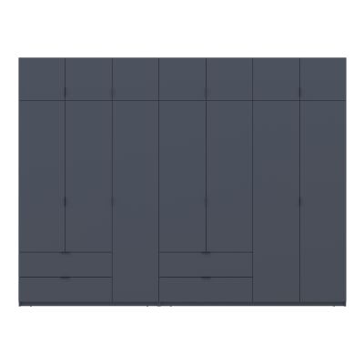 Комплект Шкафов Лукас с антресолью 3+4 ДСП 315х50х240 Графит, Графит (1271485220) дешево