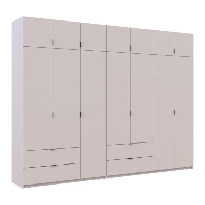 Комплект Шкафов Лукас с антресолью 3+4 ДСП 315х50х240 Кашемир, Кашемир (1271485221)