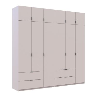 Комплект Шкафов Лукас с антресолью 3+3 ДСП 240х50х240 Кашемир, Кашемир (1271485197)