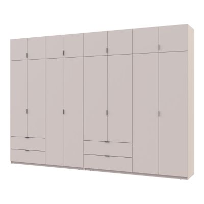 Комплект Шкафов Лукас с антресолью 4+4 ДСП 340х50х240 Кашемир, Кашемир (1271485229) дешево