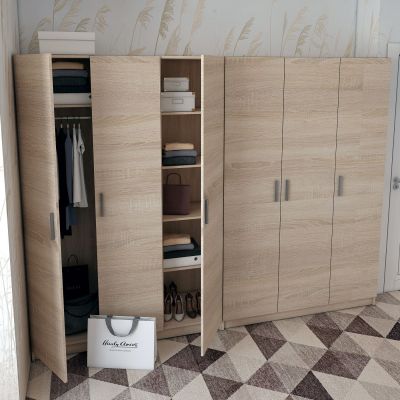 Комплект Шкафов Promo 3+3 ДСП 270х48х204 Дуб сонома (1271483392) дешево