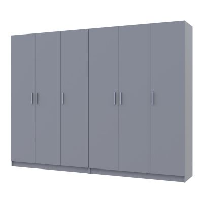 Комплект Шкафов Promo 3+3 ДСП 270х48х204 Серый (1271483395)