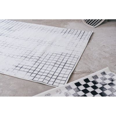Килим Windowpane Білий, 165x240 (1641458701) дешево