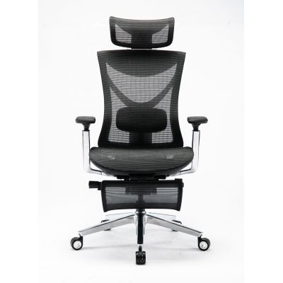 Кресло ADAPWORK S1 Mesh Pro Max Senior ErgoChair Platinum Deep Black (1061205566) недорого