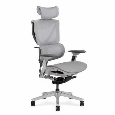 Крісло ADAPWORK S3 Pro Senior ErgoChair Platinum Smoky Grey (1061485429)