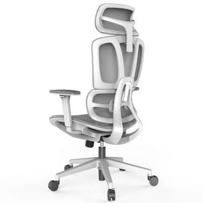 Крісло HATTA Flex Mesh Білий, Сірий (44850113) с доставкой