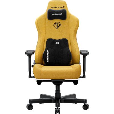 Кресло геймерское Anda Seat Kaiser 3E XL Linen Bright yellow (871488088) дешево