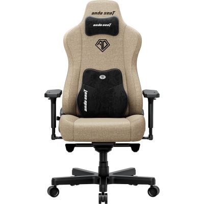 Крісло геймерське Anda Seat Kaiser 3E XL Linen Dark beige (871488091) дешево