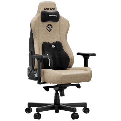 Крісло геймерське Anda Seat Kaiser 3E XL Linen Dark beige (871488091)