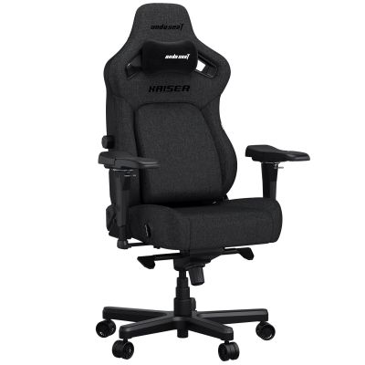 Кресло геймерское Anda Seat Kaiser 4 Size XL Linen Fabric Dark Grey (871485910)