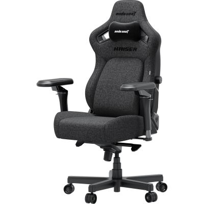 Кресло геймерское Anda Seat Kaiser 4 V2 Size XL Linen Fabric Dark Grey (871488835) недорого