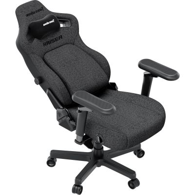 Кресло геймерское Anda Seat Kaiser 4 V2 Size XL Linen Fabric Dark Grey (871488835) дешево