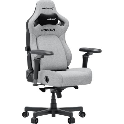 Крісло геймерське Anda Seat Kaiser 4 V2 Size XL Linen Fabric Grey (871488834)