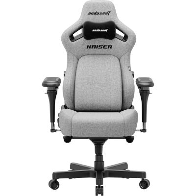 Крісло геймерське Anda Seat Kaiser 4 V2 Size XL Linen Fabric Grey (871488834) с доставкой