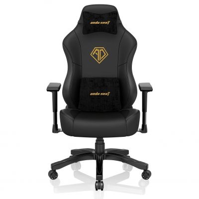Крісло геймерське Anda Seat Phantom 3 L Black/Gold (87524367) дешево