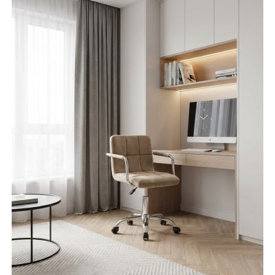 Крісло HATTA Dublin Arm Velvet Бежевий (44735743) с доставкой