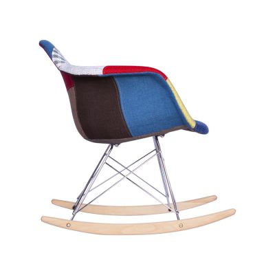Крісло гойдалка HATTA Bryan Wood Arm Patchwork 1 (44478922) дешево