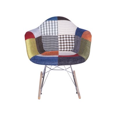 Крісло гойдалка HATTA Bryan Wood Arm Patchwork 1 (44478922) недорого
