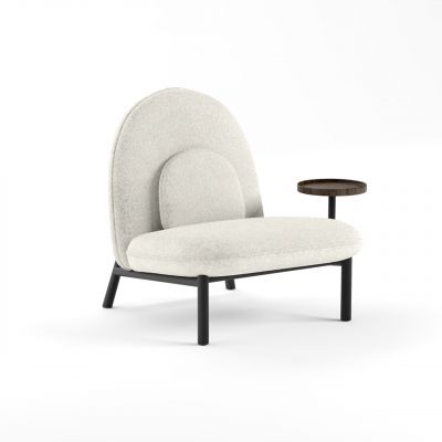 Кресло Soft Lounge со столиком 75x82 Boucle Nata 1, Крафт Табако (1561024966)
