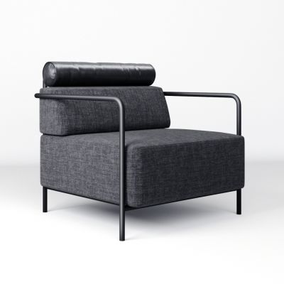 Кресло Weekend Leather Austin 19 Anthracite, Экокожа Черный, Черный 9005 (601014182)
