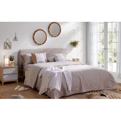 Кровать LYDIA 150x190 Бежевий, 150x190 (90916240) с доставкой