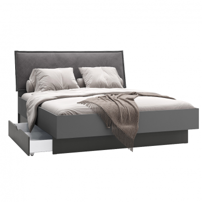Кровать Тео 1,6x2,0 Антрацит, Графит, 160x200 (94985060)
