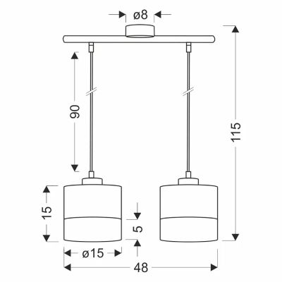 Люстра Candellux 32-21632 Porto Білий (1721380971) недорого