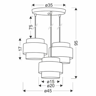 Люстра Candellux 33-18069 Juta Белый (1721380921) недорого